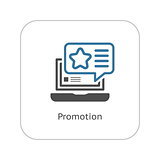 Promotion Icon. Flat Design.
