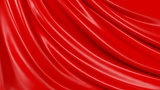 3D Illustration Abstract Red Background Cloth