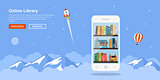 online library concept