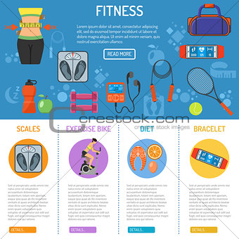 Fitness and gym infographics