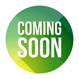 Coming Soon colorful button