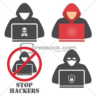 Hacker icons.