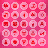 Solid Circle Love Icons