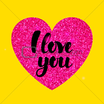 Yellow Pink I Love You