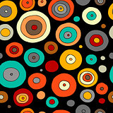 Funny circles colorful, seamless pattern for your design
