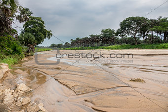 Kidepo river in Uganda