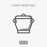 Line the pan icon