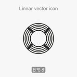 Linear icon skein of wires