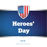 Heroes Day USA banner