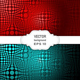 Set of Abstract Halftone Backgrounds.