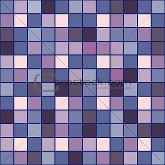 Bright mosaic seamless pattern background square tiles
