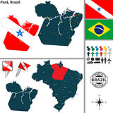 Map of Para, Brazil
