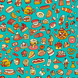 Cakes and sweets, seamless pattern for your design