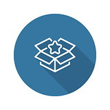 Business Packing Icon. Flat Design.