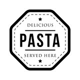 Pasta vintage stamp