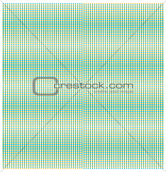 Raster dots colored, background green beige, vector.