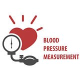 Blood pressure measurement icon - sphygmomanometer
