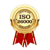 ISO 26000 standard rosette - social responsibility