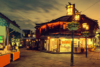 Historical center streets of Huangshan city.