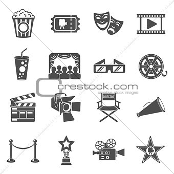 Cinema and Movie Icons Set