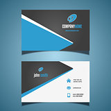 Business card with a modern design
