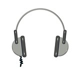 Vector headphones icon.