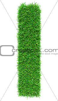 Green Grass Letter I