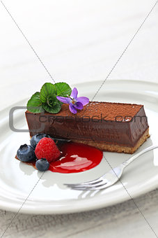 homemade chocolate cake