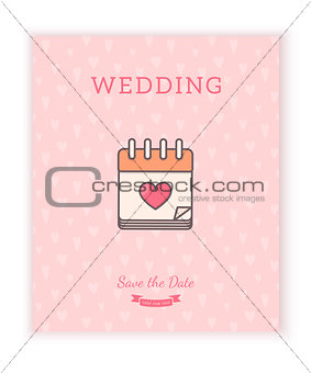 Wedding card template.