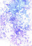 Vector illustration with halftone pattern. bstract blue vector background.