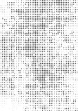 Vector illustration with halftone pattern. Black and white abstract vector background.