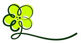Logo yellow flower.