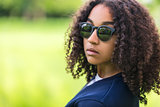Mixed Race African American Girl Teen Sunglasses 