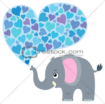 Valentine elephant theme image 1