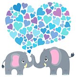 Valentine elephant theme image 2