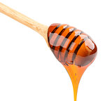 Honey stick isolated on white