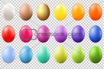 Colorful Eggs Set