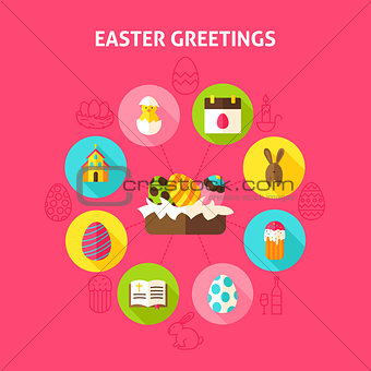 Concept Easter Greetings