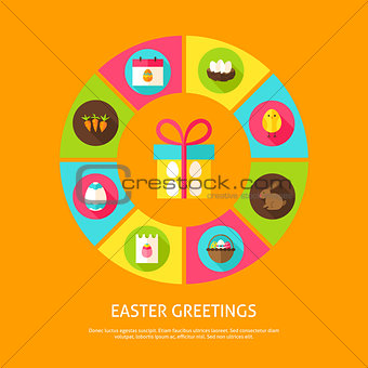 Easter Greetings Concept