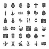 Happy Easter Solid Web Icons