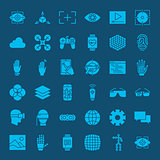 Virtual Reality Glyphs Website Icons