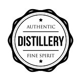 Distillery vintage logo stamp
