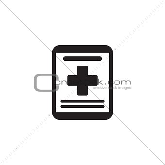 Online Medical Services Icon. Flat Design.