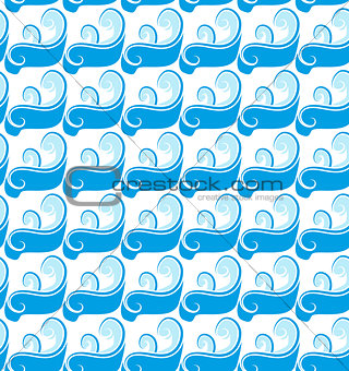 Passover seamless pattern with waves. endless background, texture. Vector illustration.