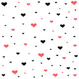 Valentine's day card, hearts
