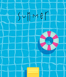Poster summer pool