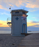 Sunset view of Main beach in Laguna Beach