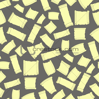 Set of Old Papers Seamless Pattern