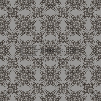 Decorative Retro Grey Seamless Pattern