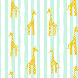 Giraffe skin vector seamless pattern. Safari animal texture stains background with lines for kids.